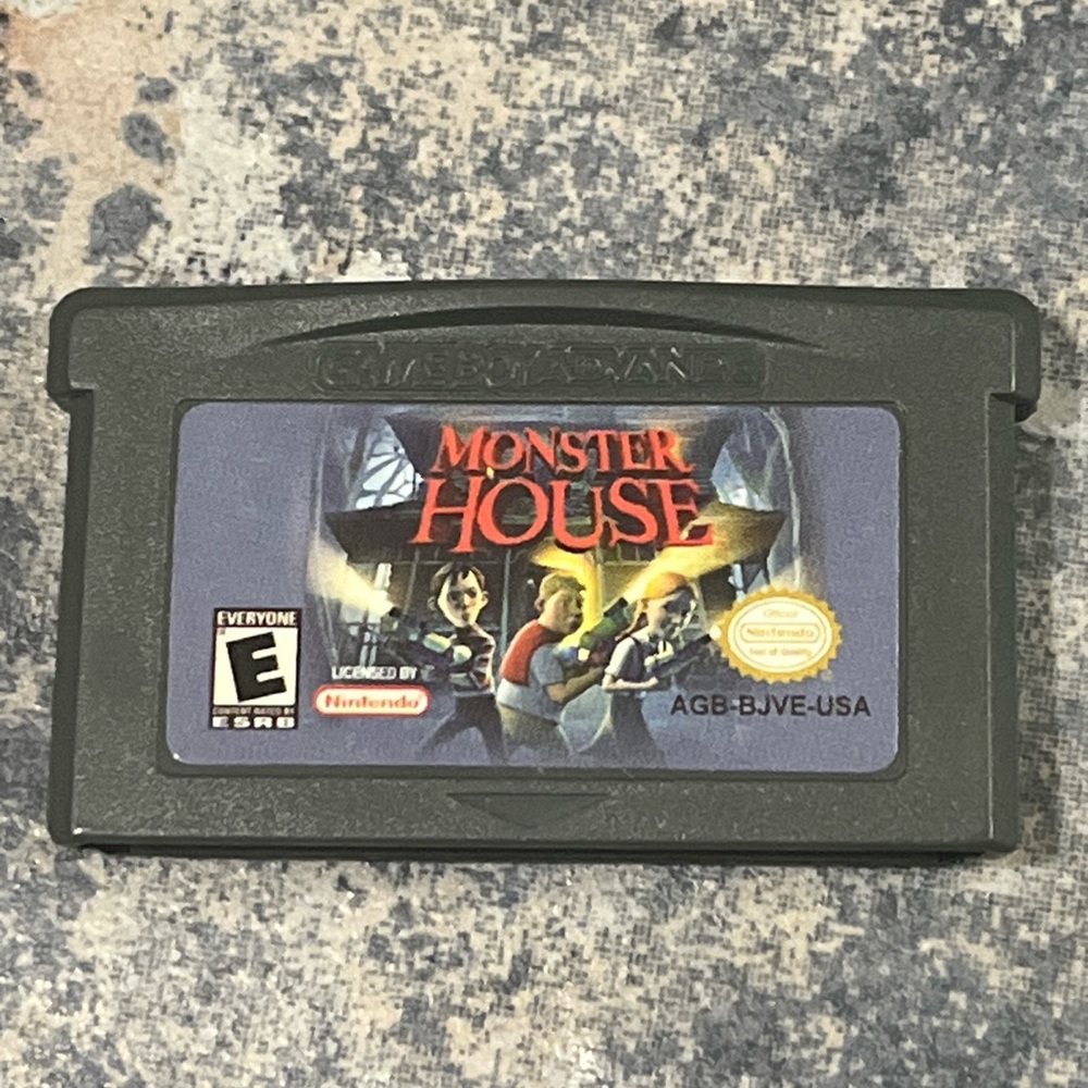 5 for $60 monster house gameboy advance GBA loose cartridge